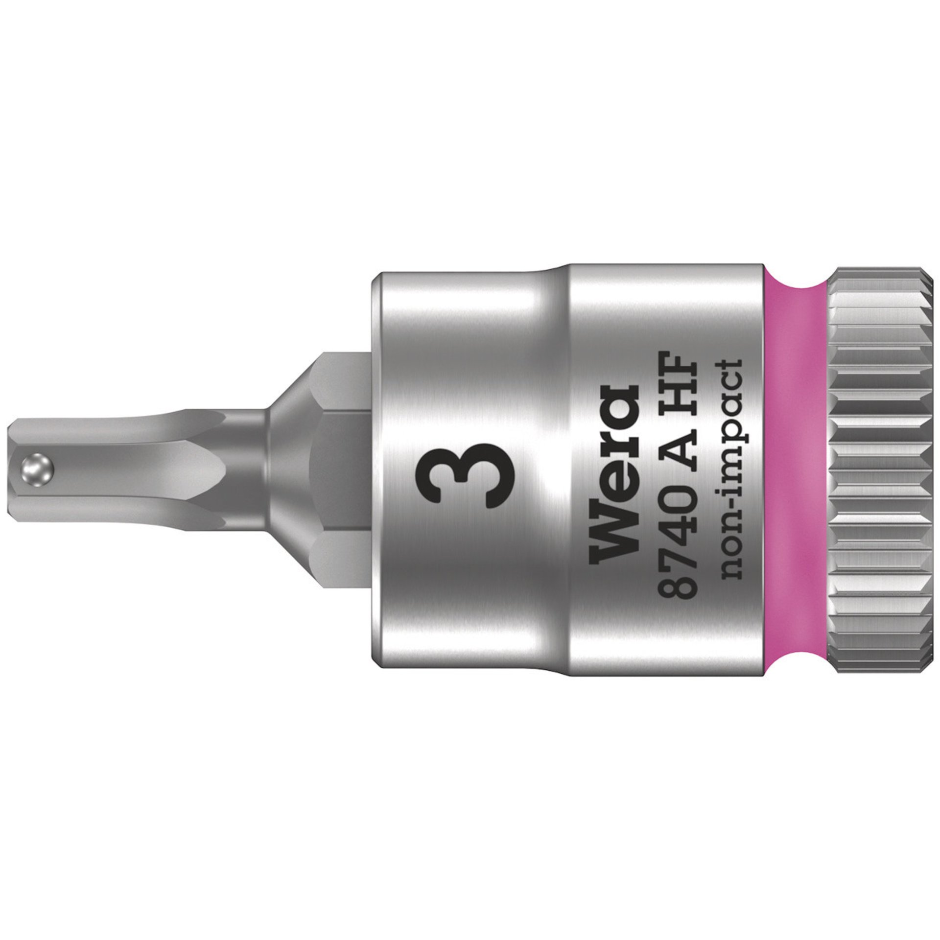 8740 A HF Zyklop Bitnuss mit 1/4"-Antrieb, mit Haltefunktion für Innensechskantschrauben