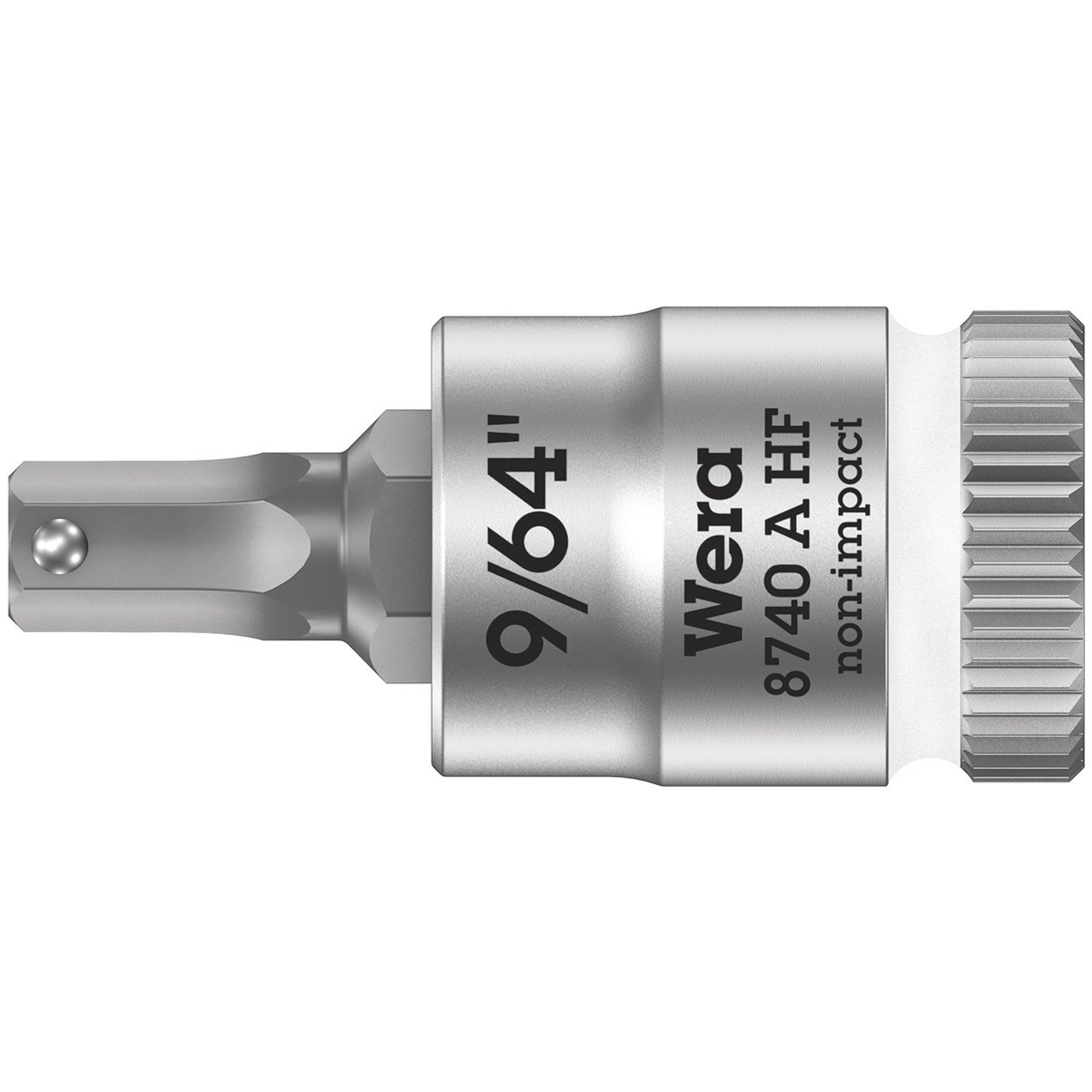 8740 A HF Zyklop Bitnuss mit 1/4"-Antrieb, mit Haltefunktion für Innensechskantschrauben