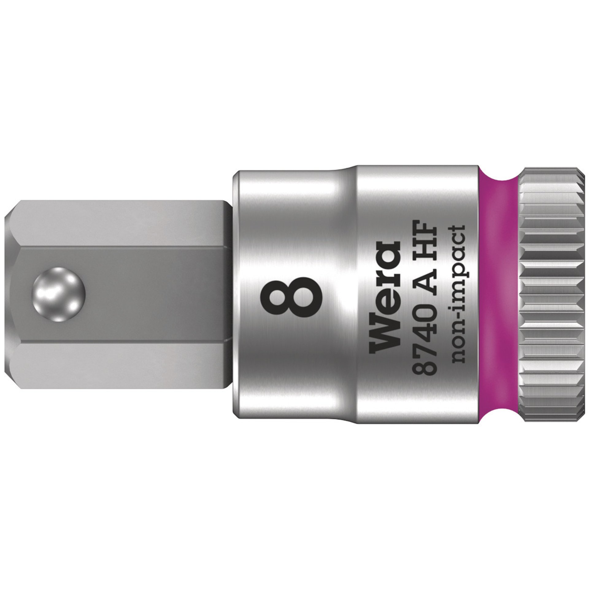 8740 A HF Zyklop Bitnuss mit 1/4"-Antrieb, mit Haltefunktion für Innensechskantschrauben