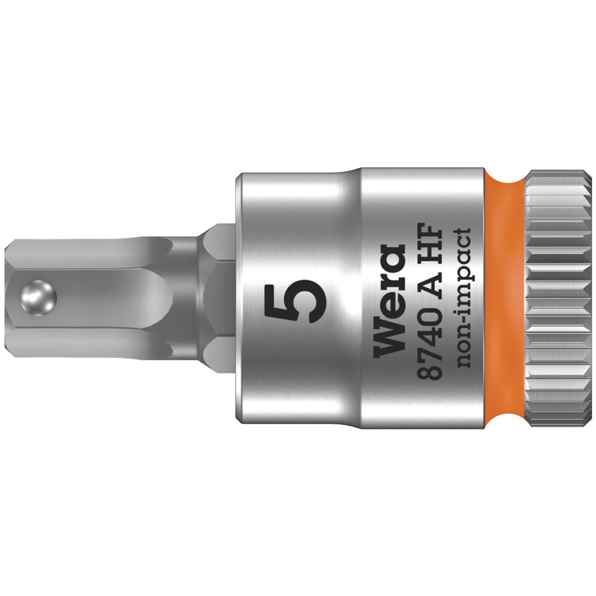8740 A HF Zyklop Bitnuss mit 1/4"-Antrieb, mit Haltefunktion für Innensechskantschrauben