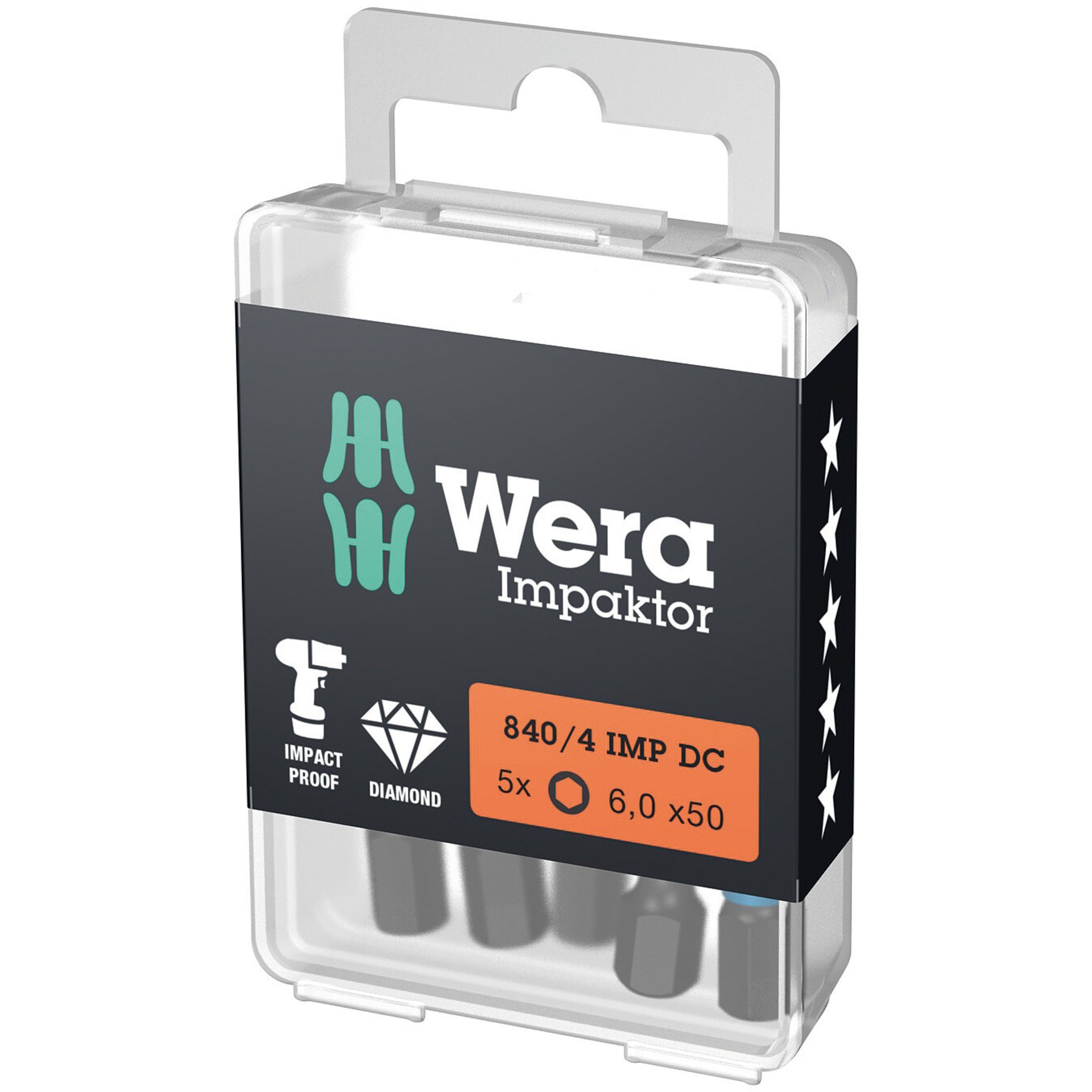 840/4 IMP DC Hex-Plus DIY Impaktor Bits, 6 x 50 mm, 5-teilig