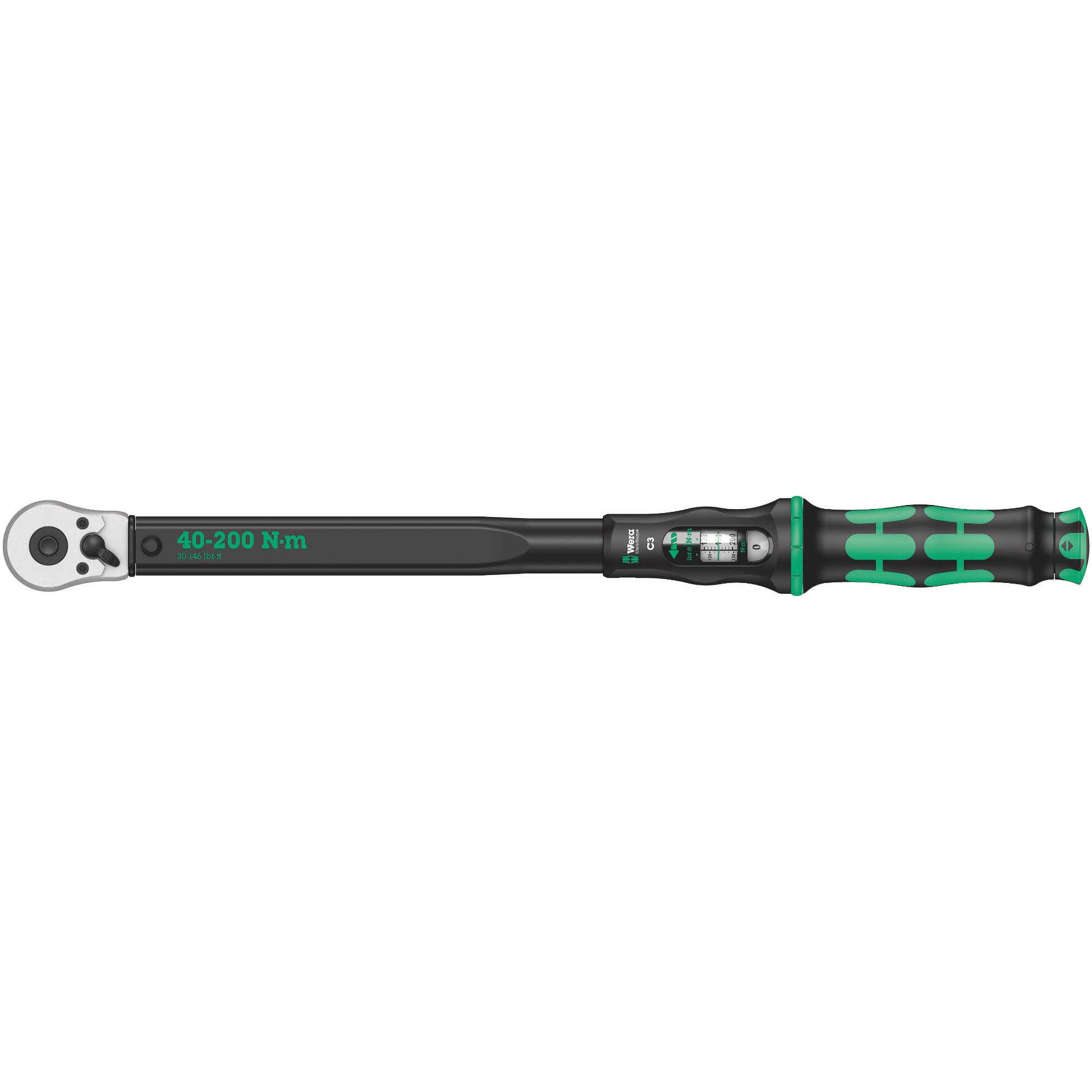 Click-Torque C 3 Drehmomentschlüssel mit Umschaltknarre, 40-200 Nm