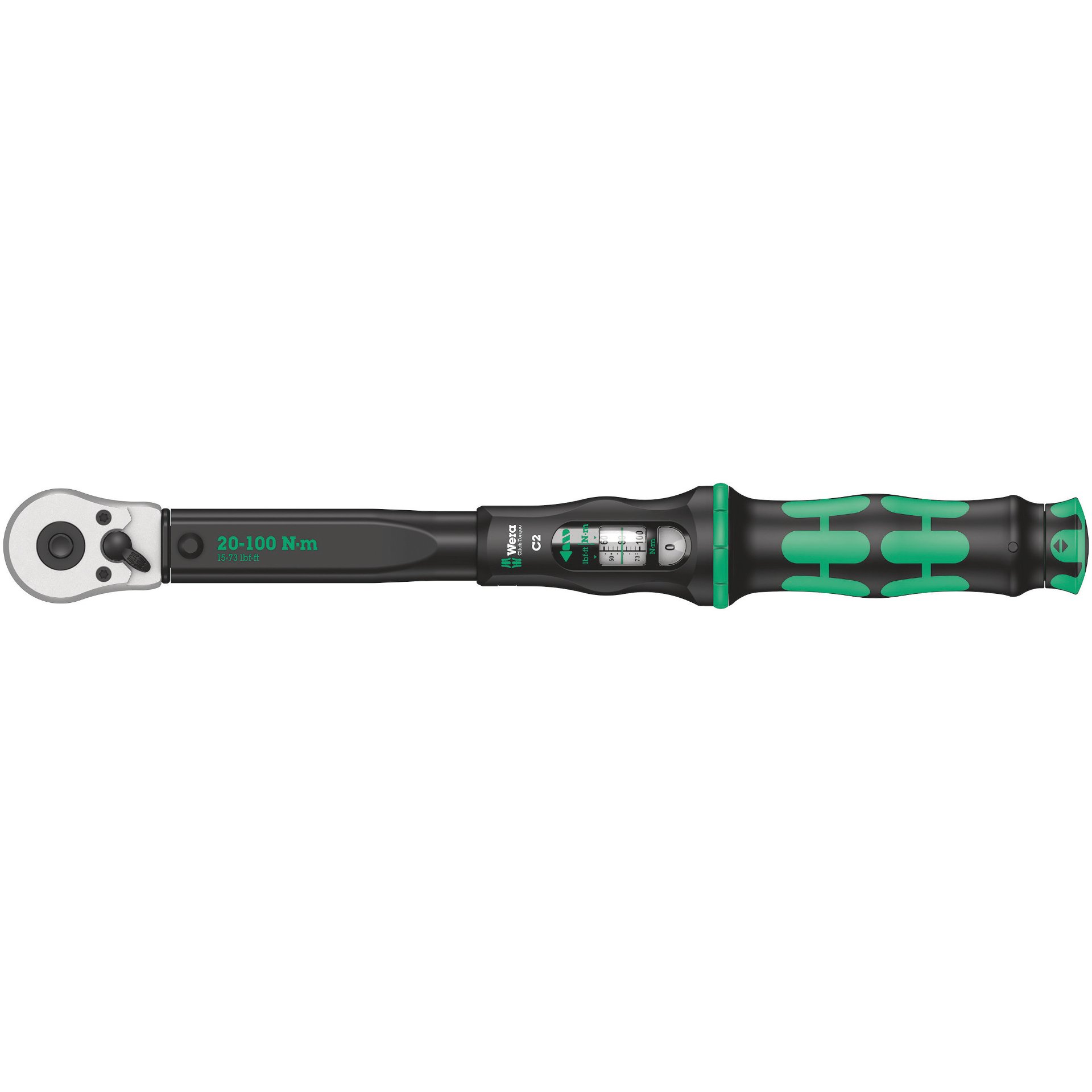 Click-Torque C 2 Drehmomentschlüssel mit Umschaltknarre, 20-100 Nm