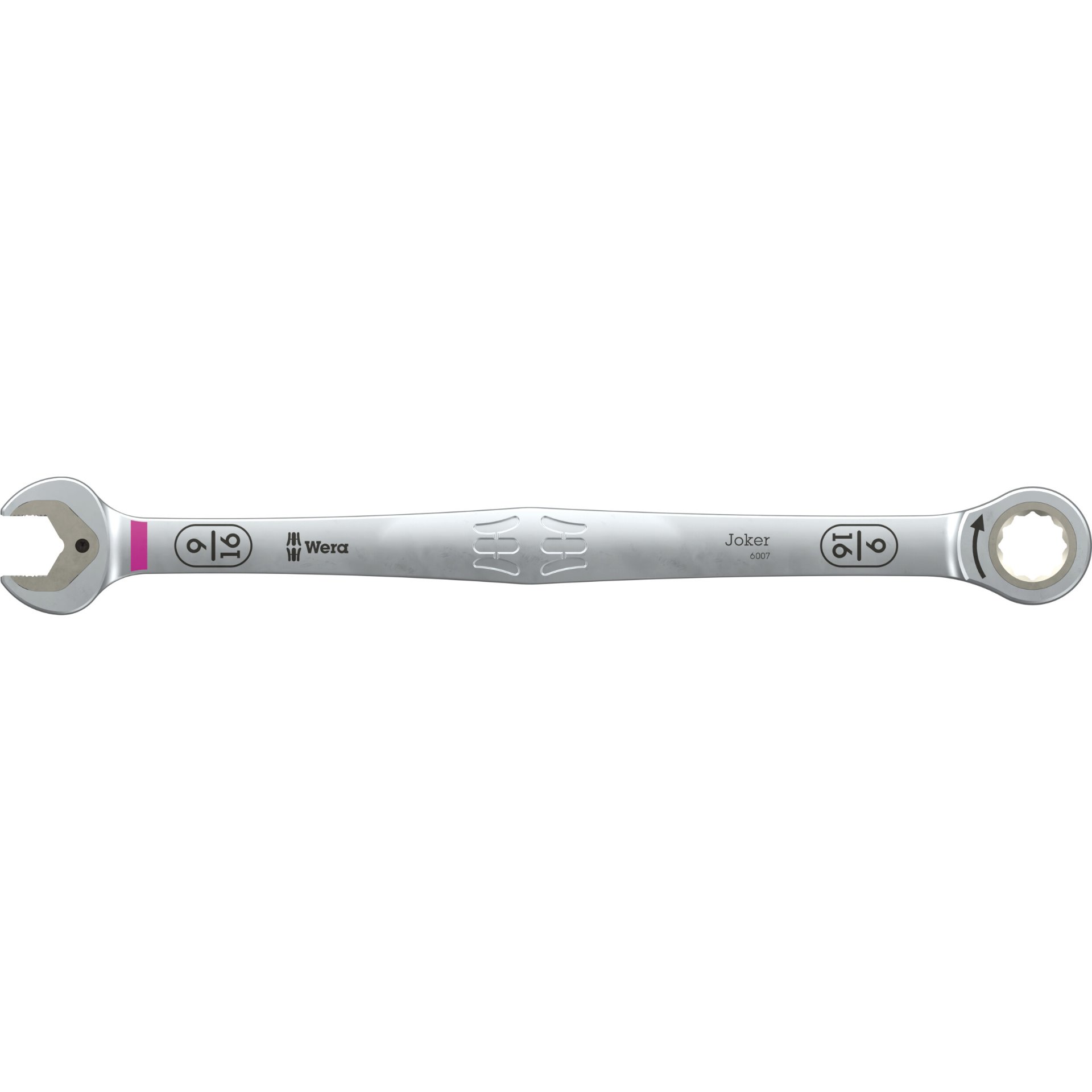 6007 Joker Maul-Ringratschen-Schlüssel SB, lange Ausführung, zöllig, 9/16" x 265 mm