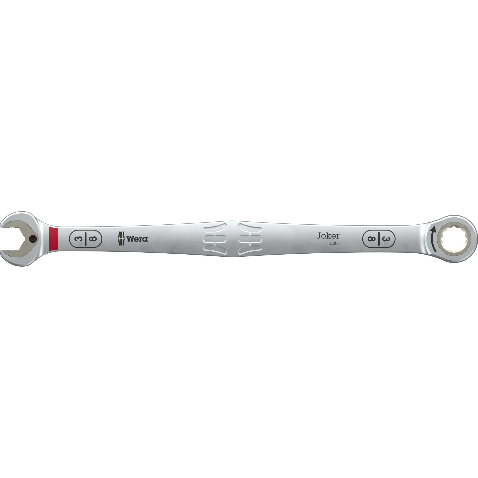 6007 Joker Maul-Ringratschen-Schlüssel SB, lange Ausführung, zöllig, 3/8" x 209 mm