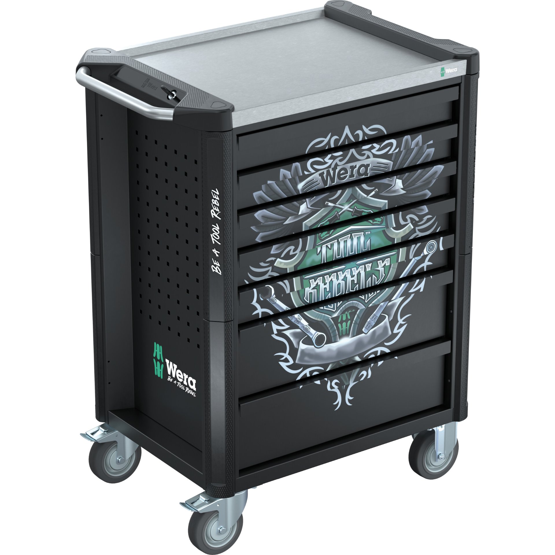 9705 Tool Rebel Werkstattwagen Stainless 1, 177-teilig