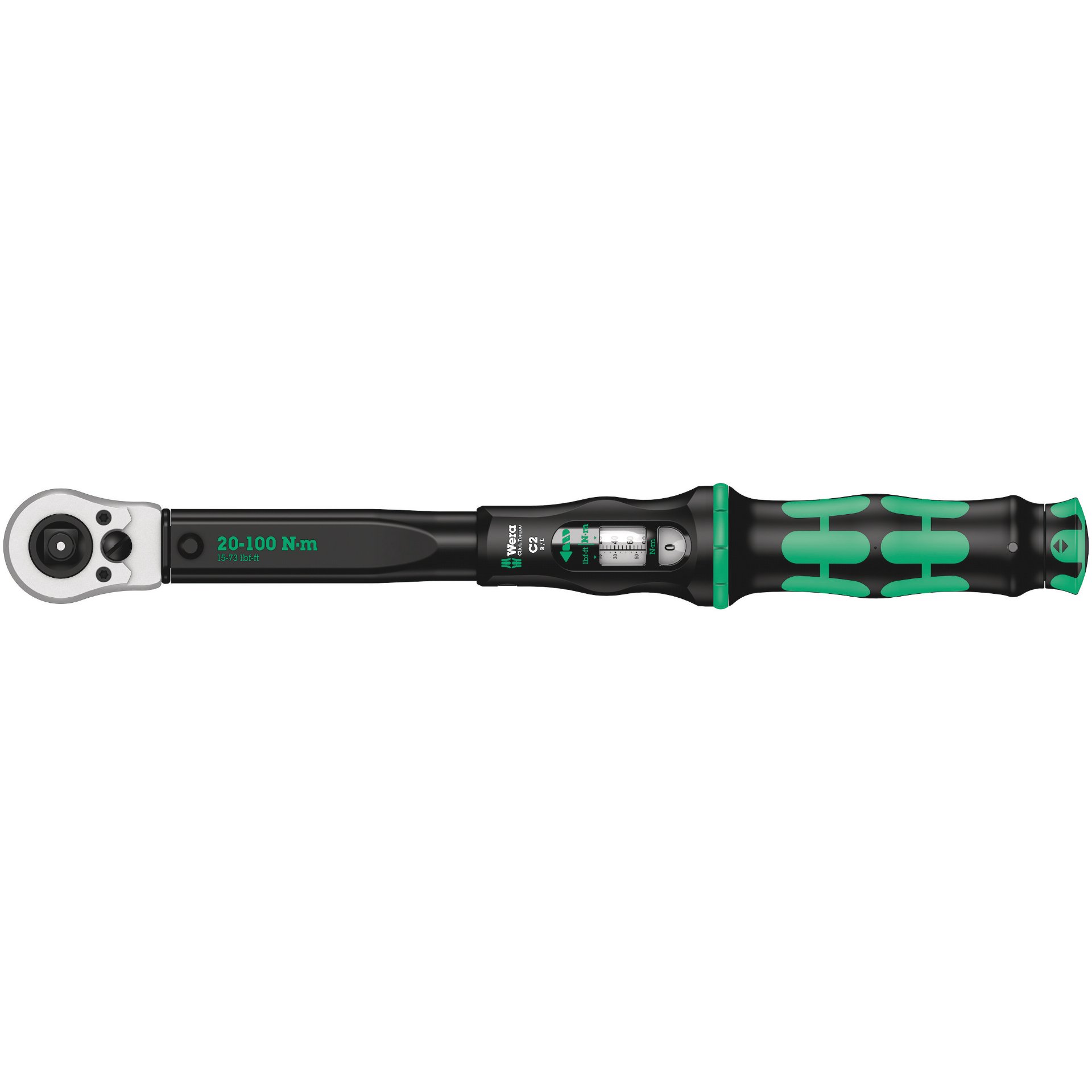 Click-Torque C 2 Push R/L einstellbarer Drehmomentschlüssel für Rechts- und Linksanzug, 20-100 Nm