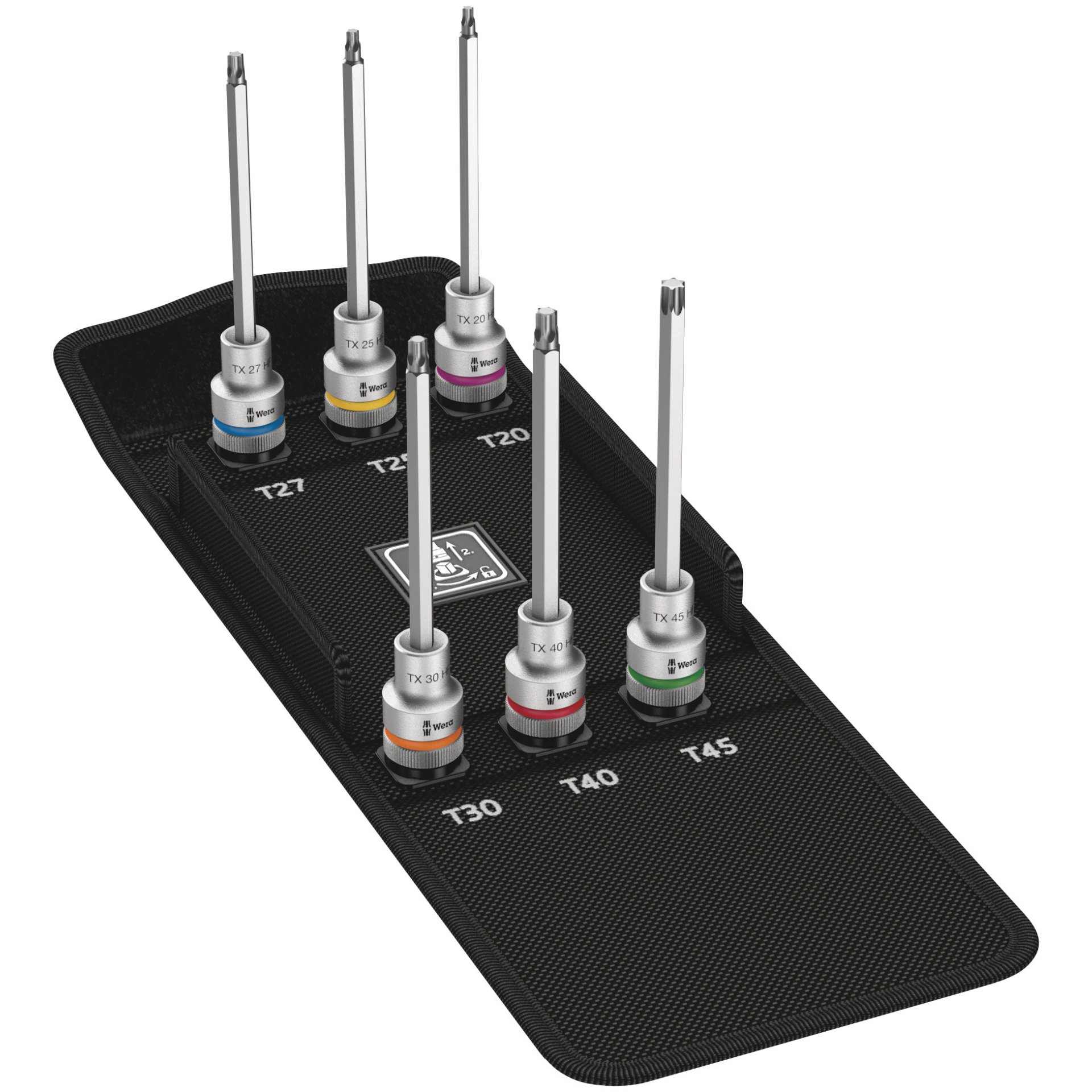 8767 C TORX HF 2 Zyklop Bitnuss-Satz TORX, mit Haltefunktion, 6-teilig