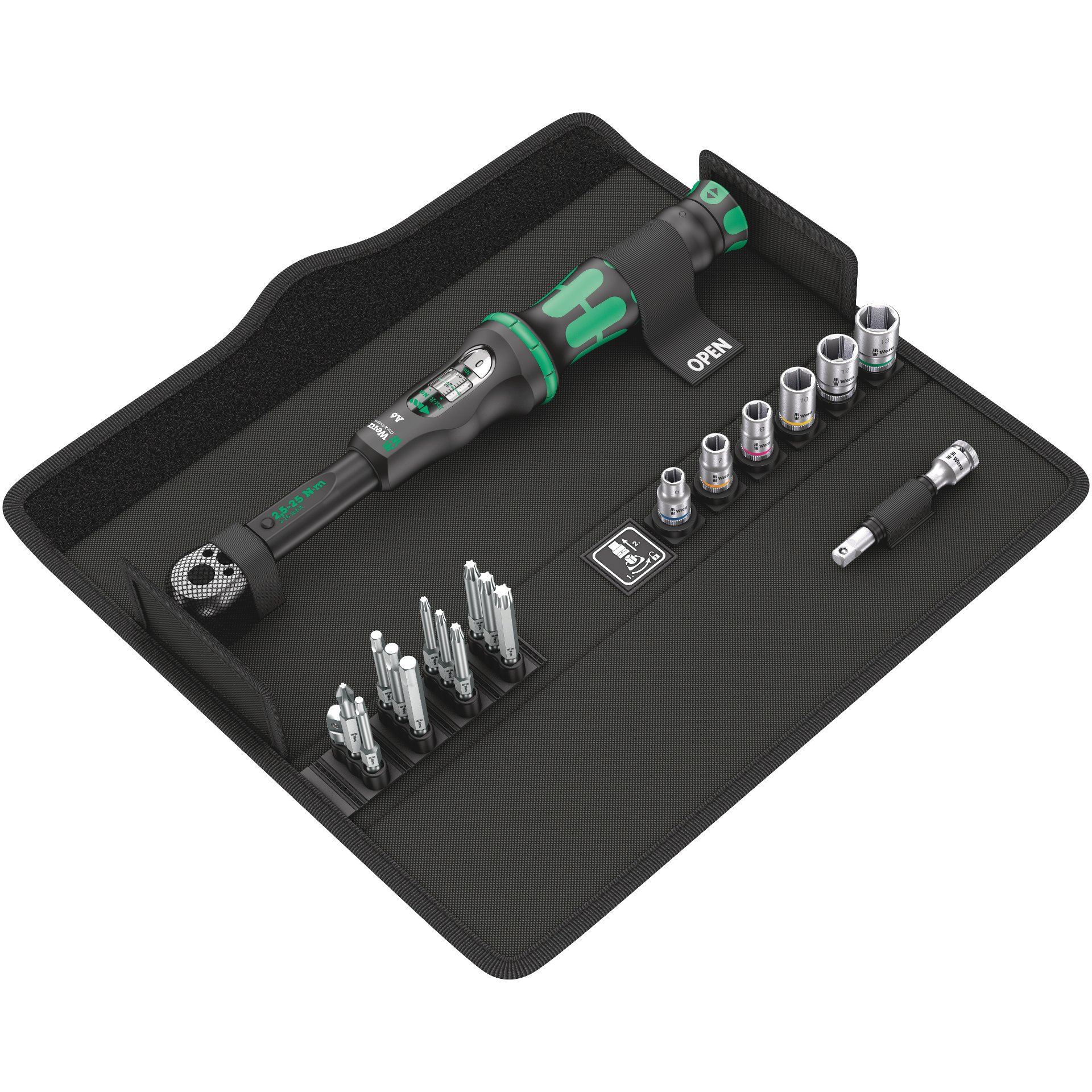 Click-Torque A 6 Set 1, 2,5-25 Nm, 20-teilig