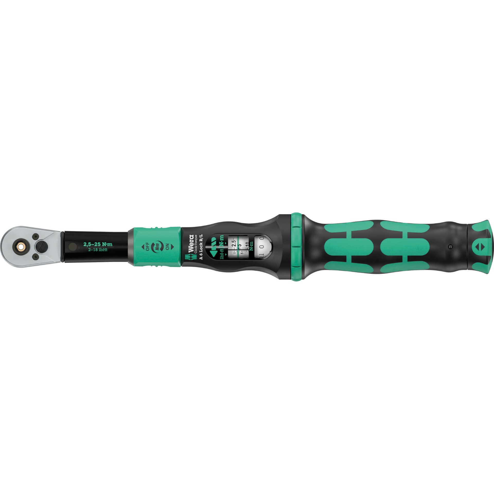Click-Torque Lock A 6 R/L, 1/4" x 2,5-25 Nm