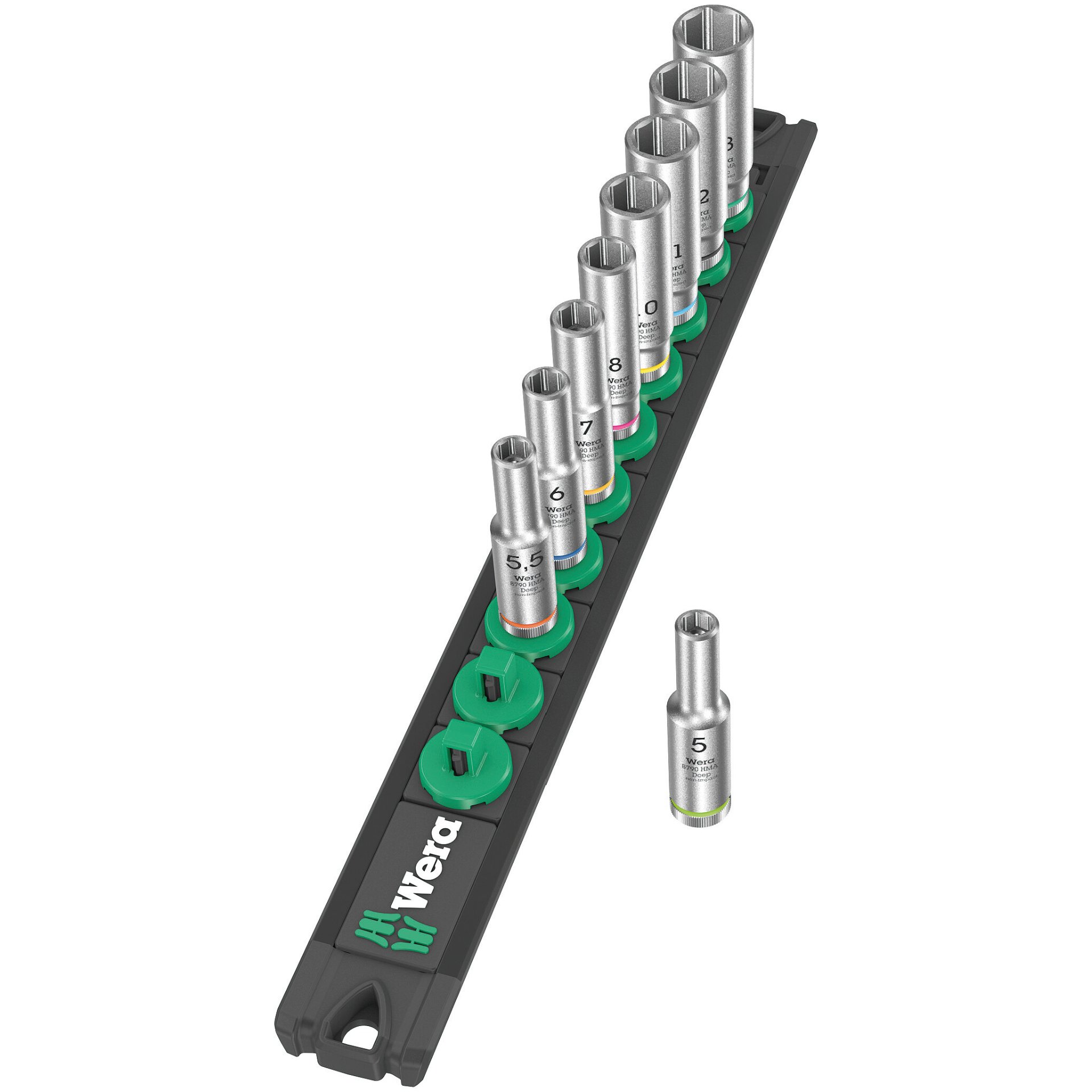 Nuss-Magnetleiste A Deep 1 Steckschlüsseleinsatz-Satz, 1/4"-Antrieb, Bild 2