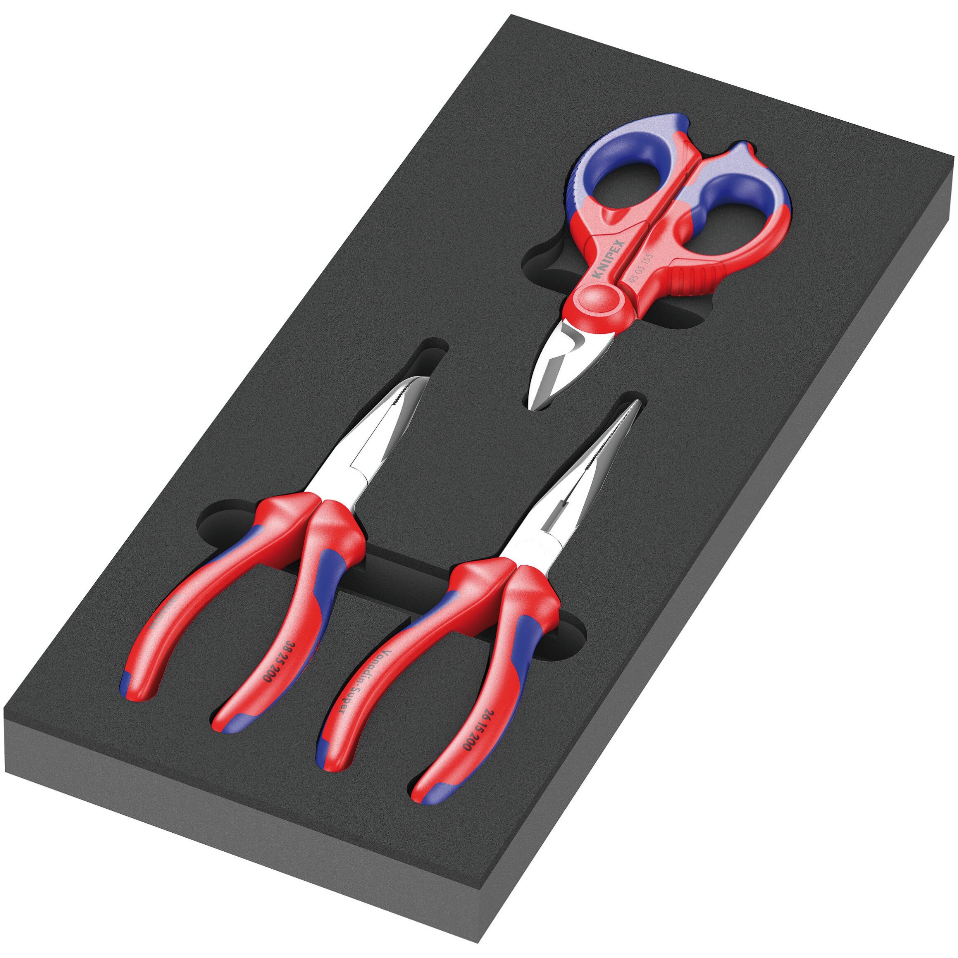 9781 Schaumstoffeinlage KNIPEX Zangen Set 2, 3-teilig