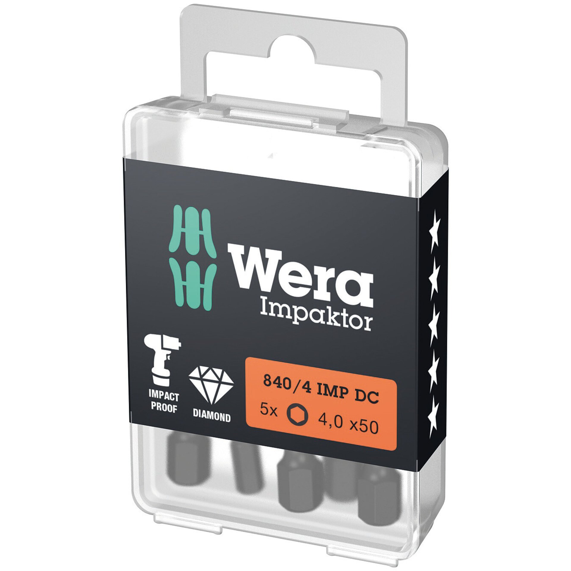 840/4 IMP DC Hex-Plus DIY Impaktor Bits, 4 x 50 mm, 5-teilig