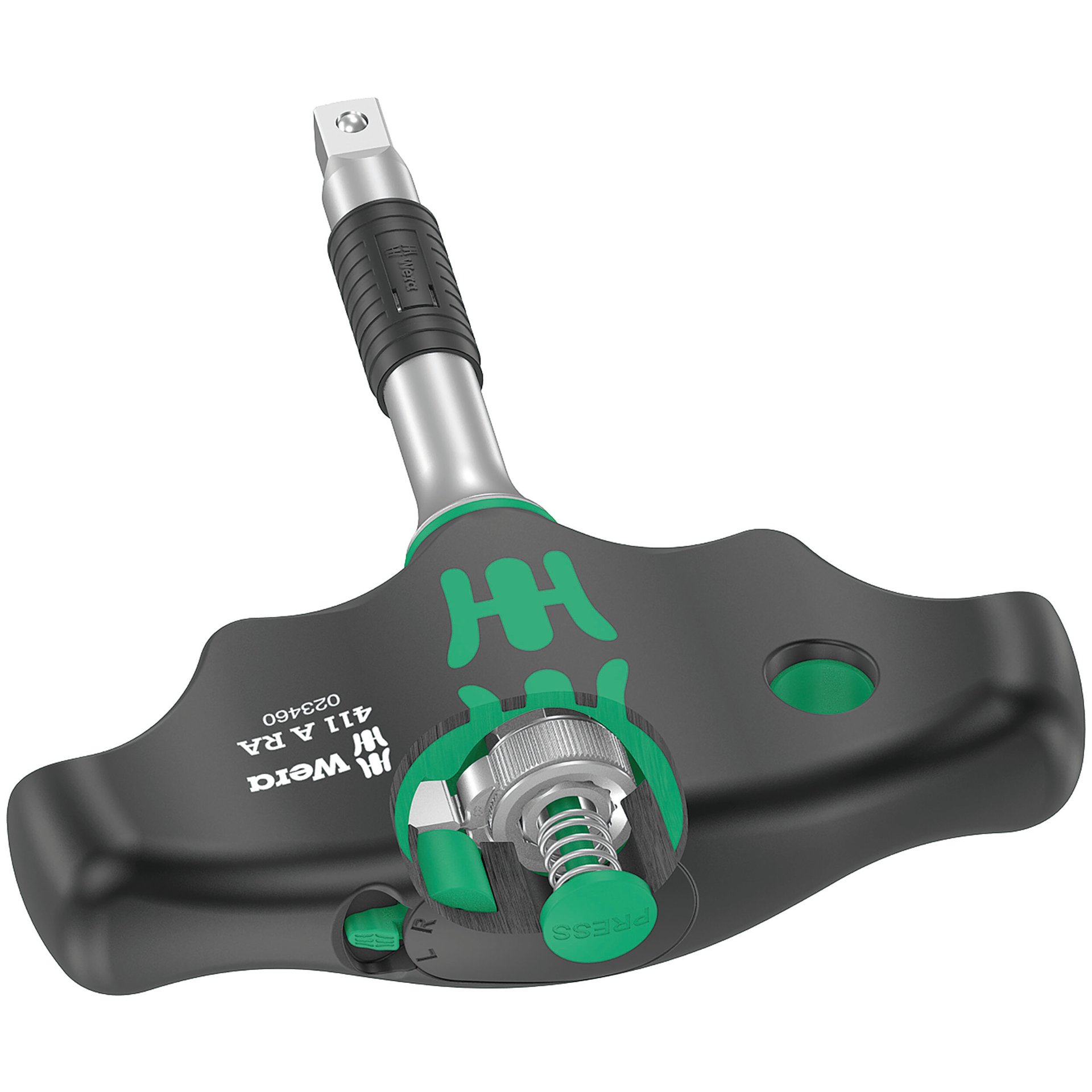 411 A RA Quergriff-Adapterschraubendreher mit Ratschenfunktion, 1/4"