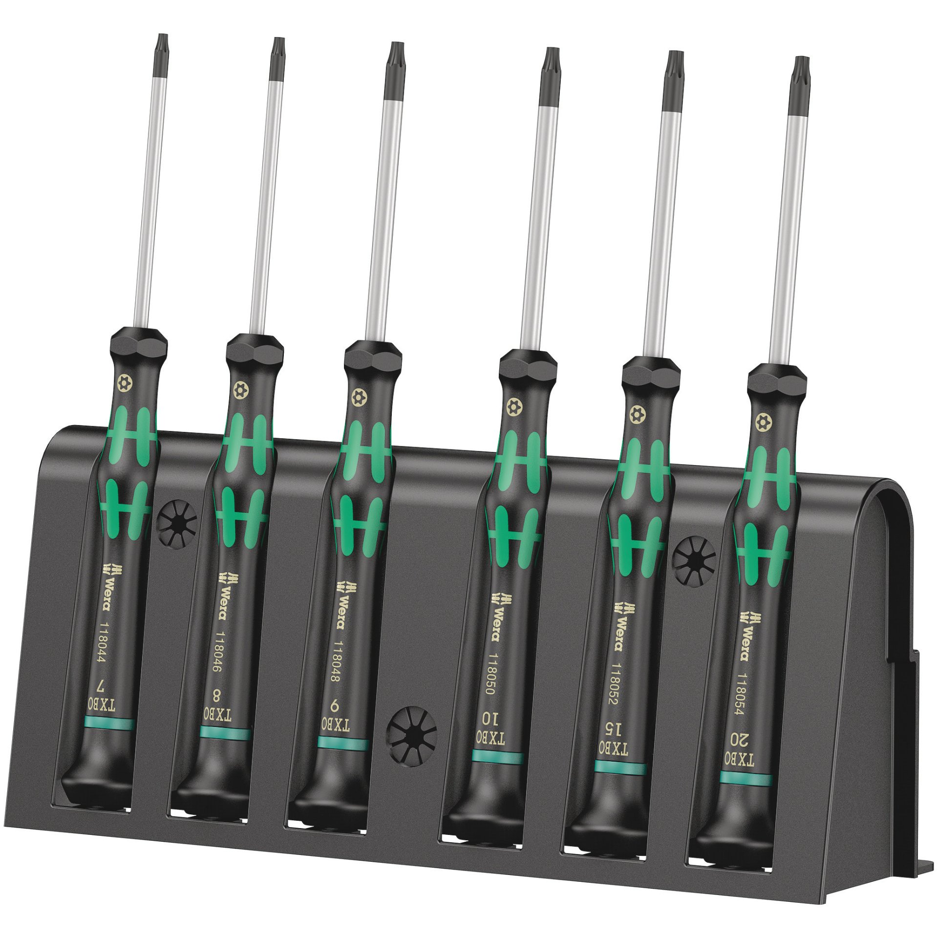 2067/6 Elektronik TORX BO Schraubendrehersatz + Rack, 6-teilig