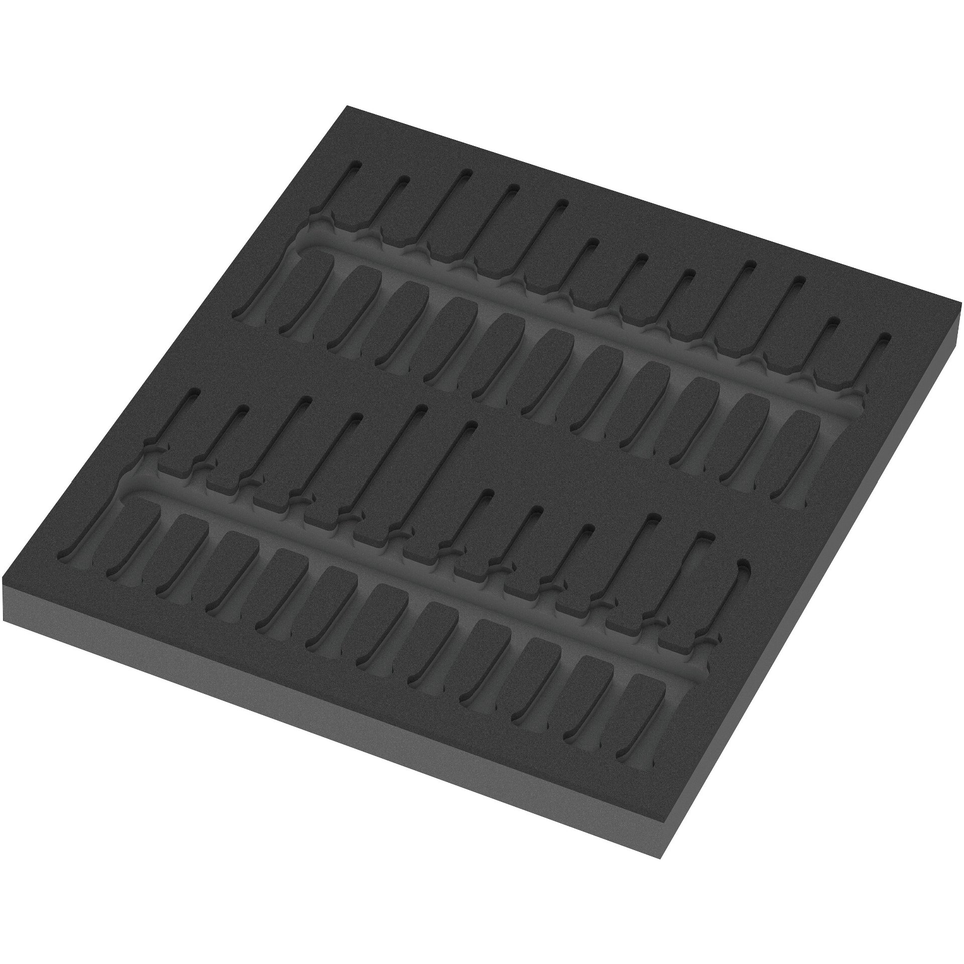 9815 Schaumstoffeinlage Schraubendreher Kraftform Micro Set 1, ohne Werkzeug