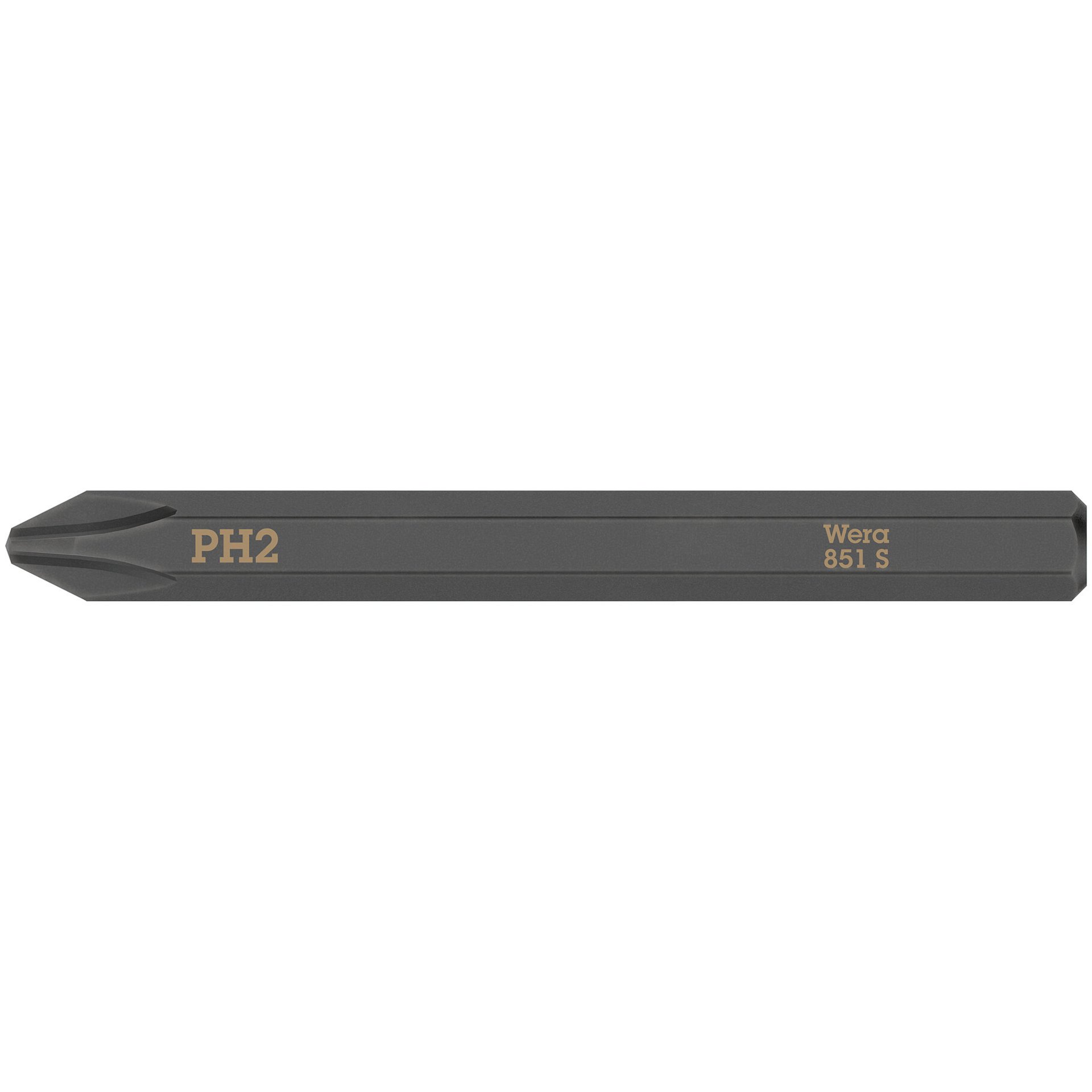 851 S Kreuzschlitz Phillips Bits für Schlagschraubendreher, PH 2 x 70mm