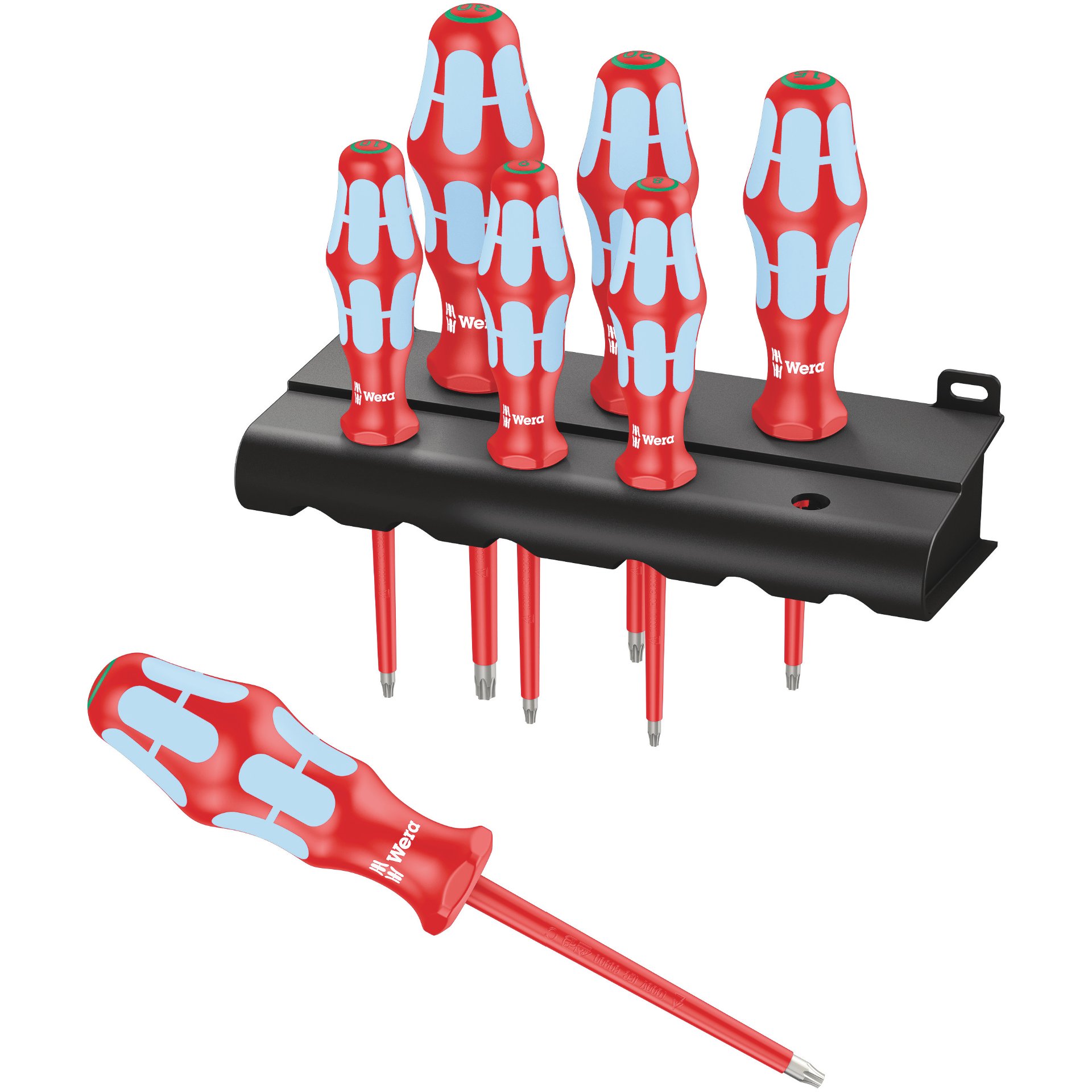 3167 i/7 TORX Schraubendrehersatz, Edelstahl + Rack, 7-teilig, Afbeelding 2