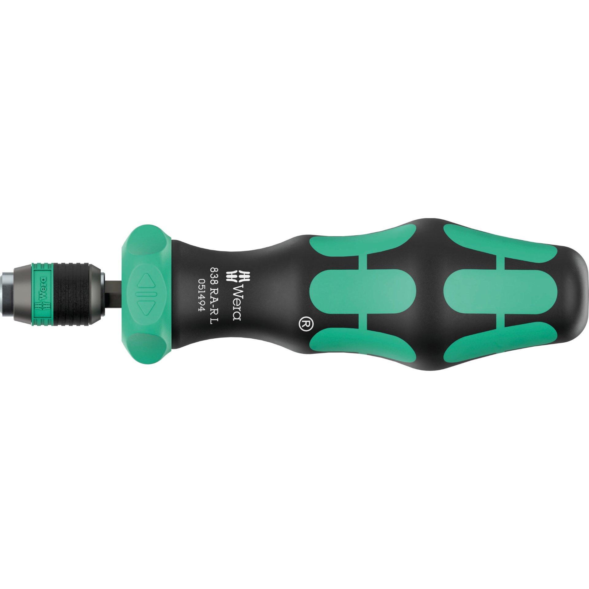 838 RA-R L Bits-Handhalter mit Ratschenfunktion, 1/4"