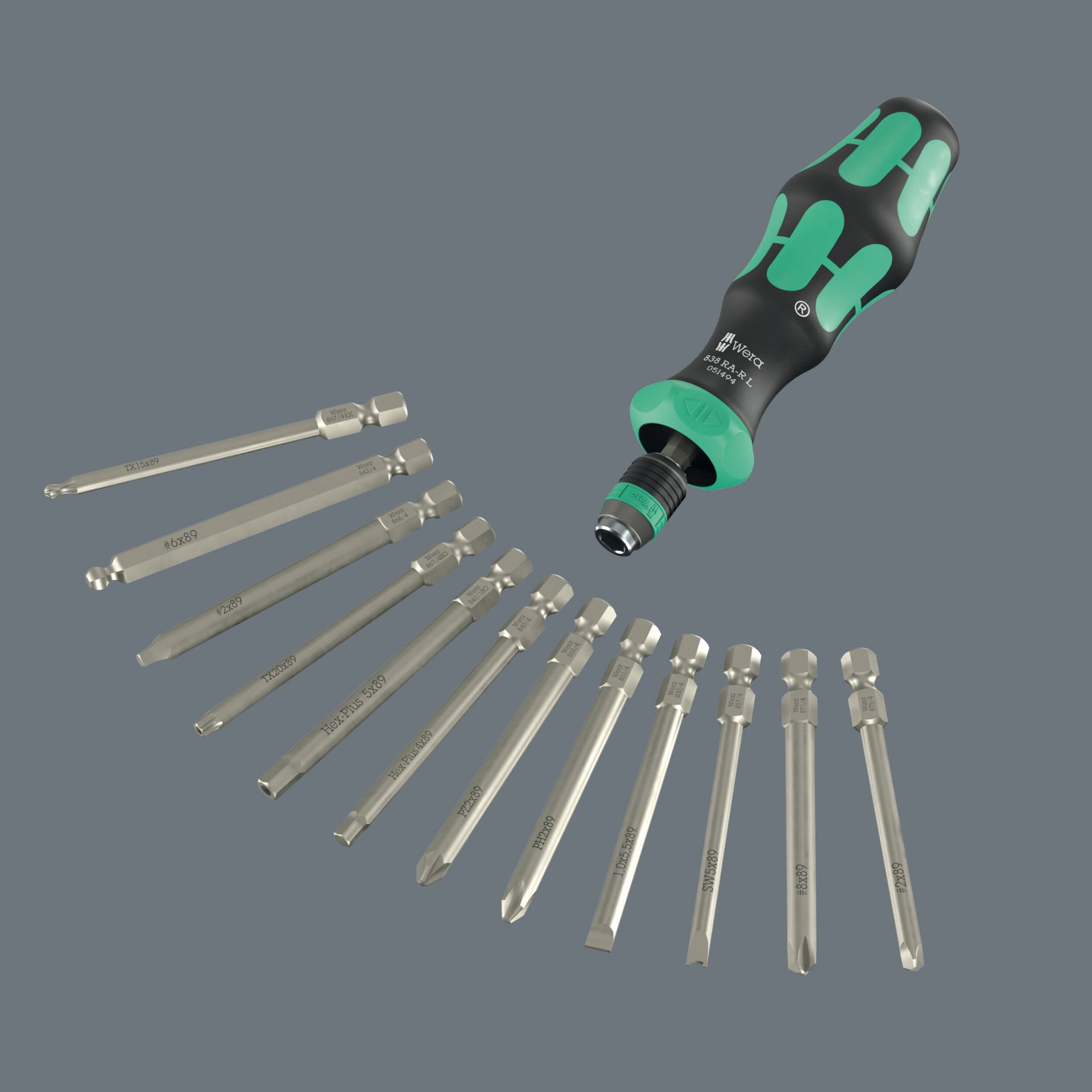 838 RA-R L Bits-Handhalter mit Ratschenfunktion, 1/4", Image 6