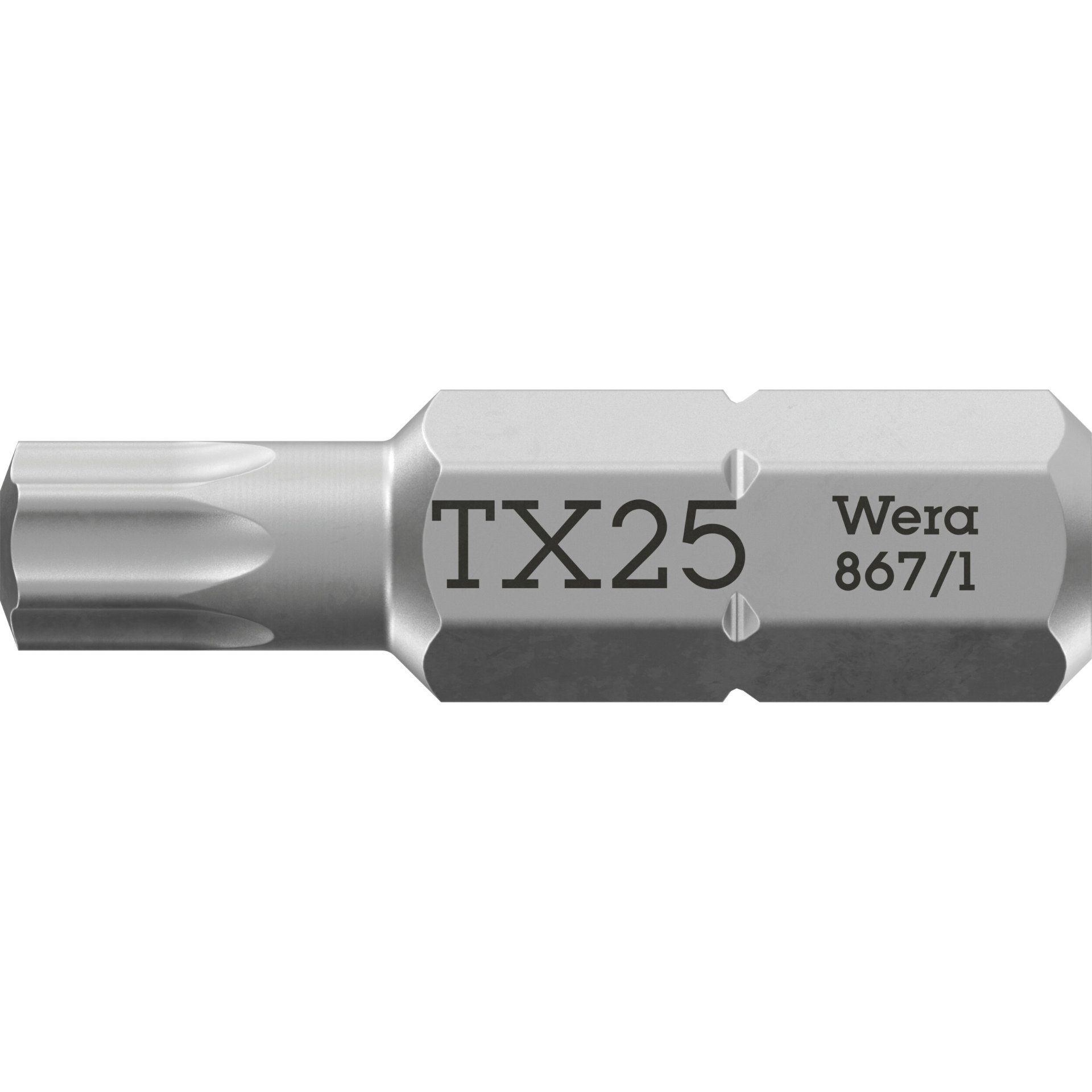 867/1 TORX Bits, TX 25 x 25 mm