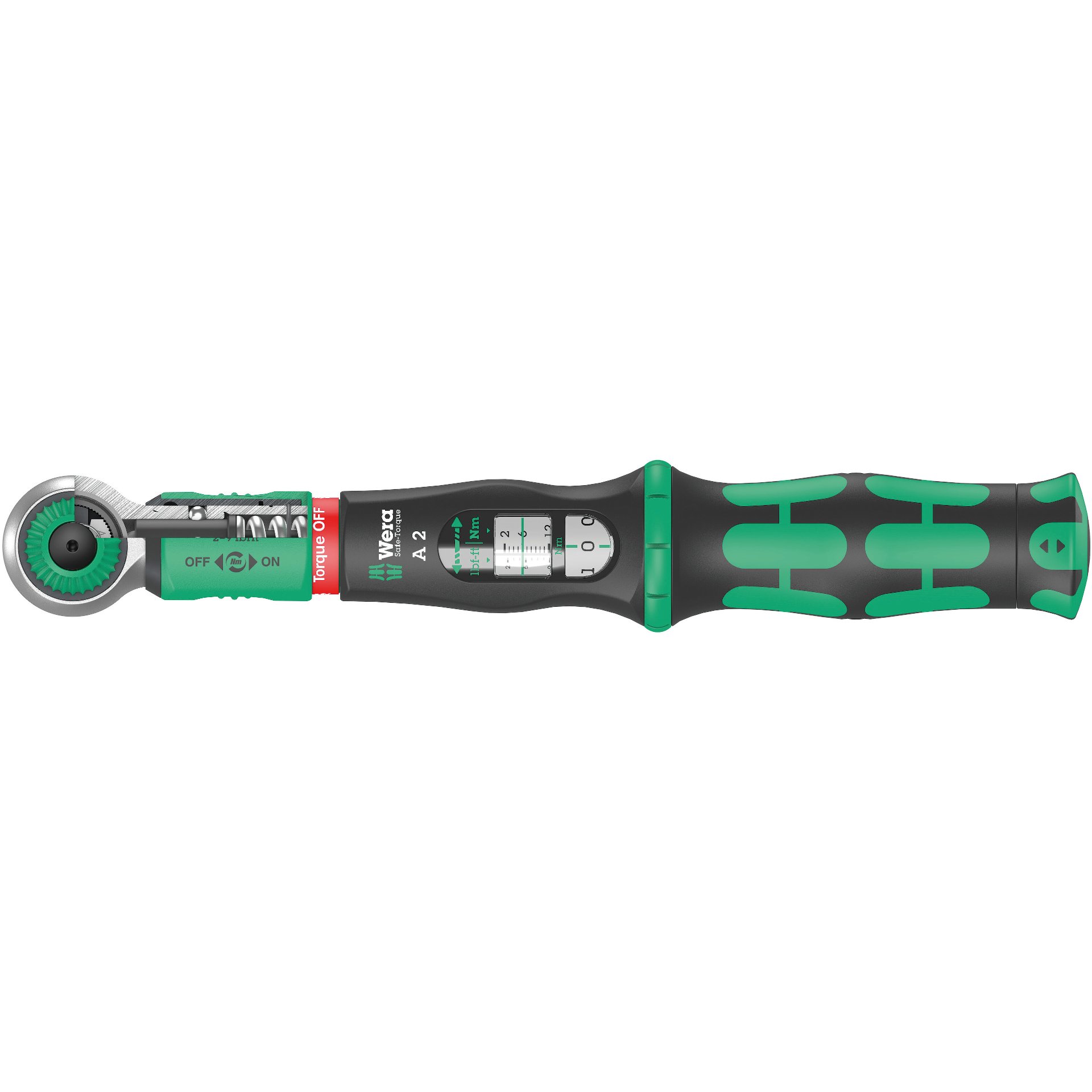 Safe-Torque A 2 Drehmomentschlüssel mit 1/4"-Sechskantantrieb, 2-12 Nm