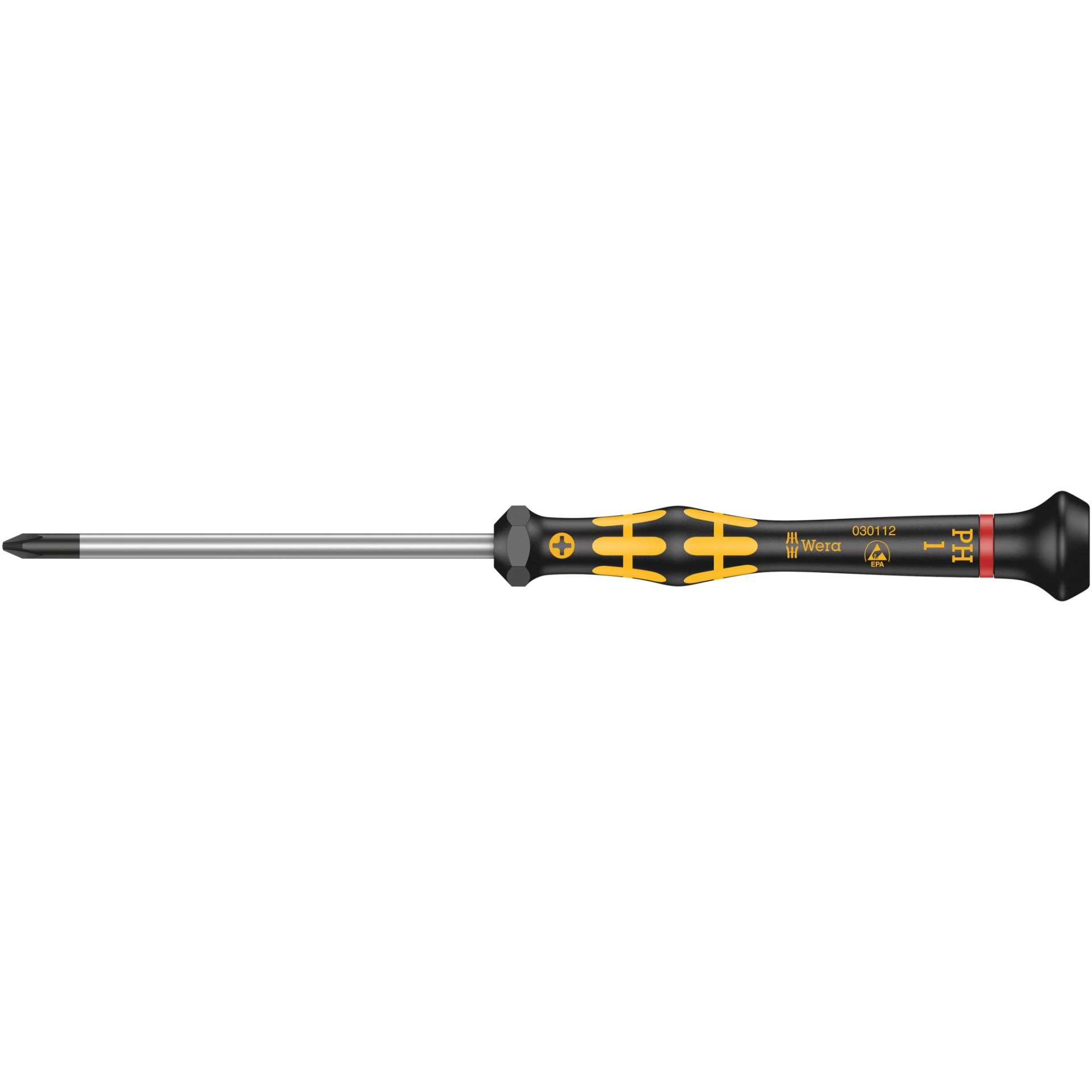 1550 PH ESD Kraftform Micro Kreuzschlitz-Schraubendreher, PH 1 x 80 mm