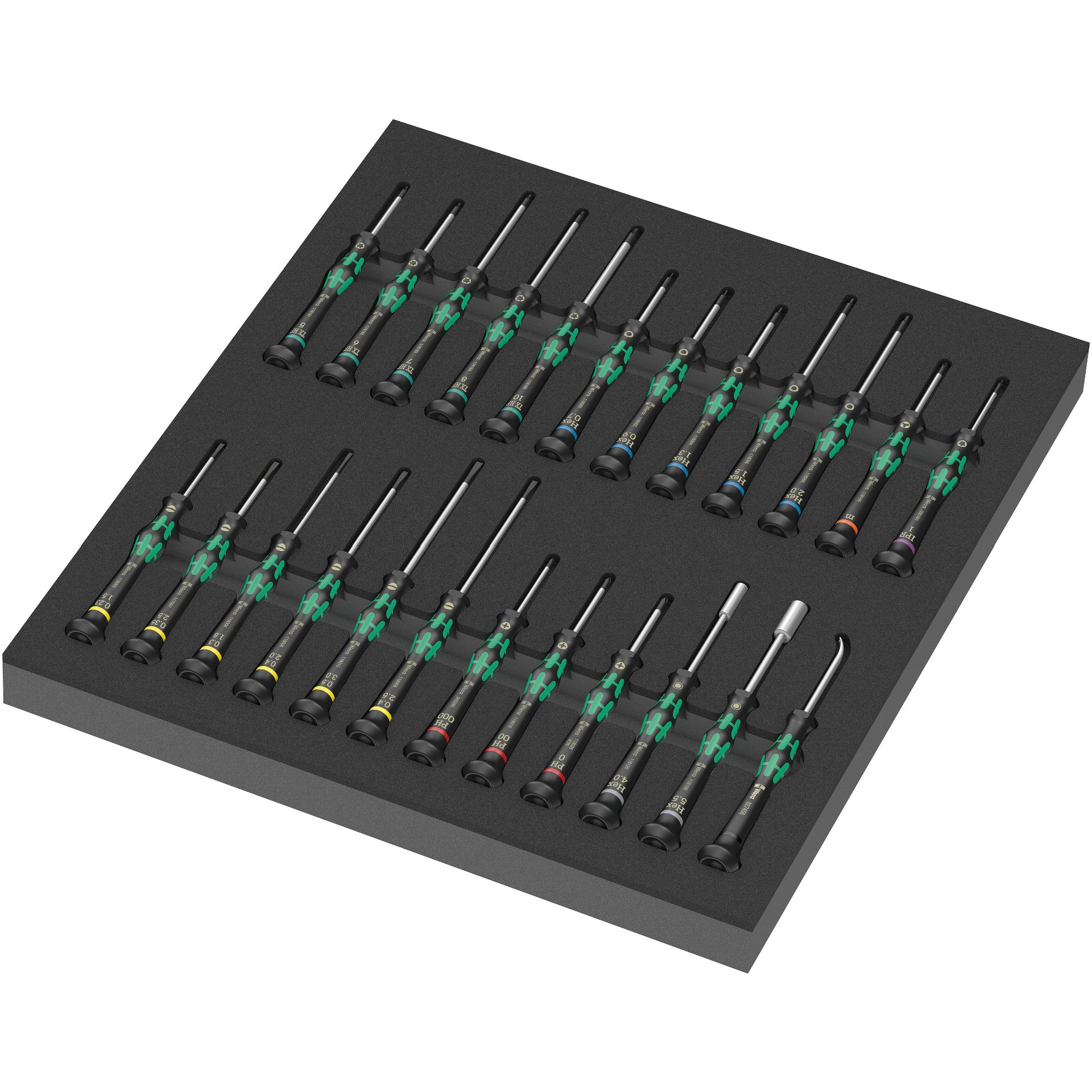 9715 Schaumstoffeinlage Schraubendreher Kraftform Micro Set 1