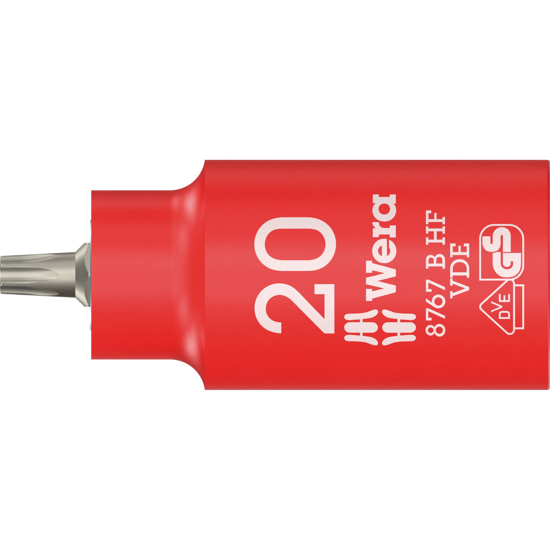 8767 B VDE HF TORX® Zyklop Bitnuss, isoliert, mit 3/8"-Antrieb, mit Haltefunktion