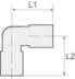 Bild von Winkel-Einschraubverschraubung G 1/4 a., für Schlauch 8/10 mm, PA</p>110801