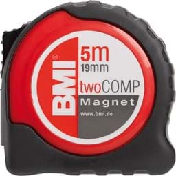 Bild von Taschenbandmaß twoCOMP M 5mx19mm weiß BMI