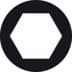 Imagen de HAZET Llave de vaso ∙ hexagonal 900-15 ∙ Cuadrado hueco 1/2 pulgadas (12,5 mm) ∙ Perfil de tracción de hexágono exterior ∙ ancho de llave 15 mm