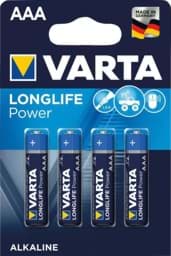 Bild von Batterie LONGLIFE Power AAA Blister a 4 Stück VARTA