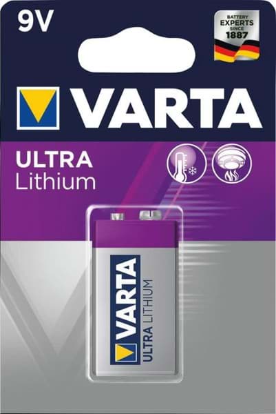 Imagen de Batterie Professional Lithium 9V E-Block Blister a 1 Stück VARTA