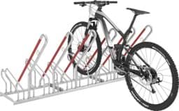 Bild von 9900041557 Fahrrad-Anlehnparker zweiseitig, verzinkt L 3240 mm, 12 Plätze